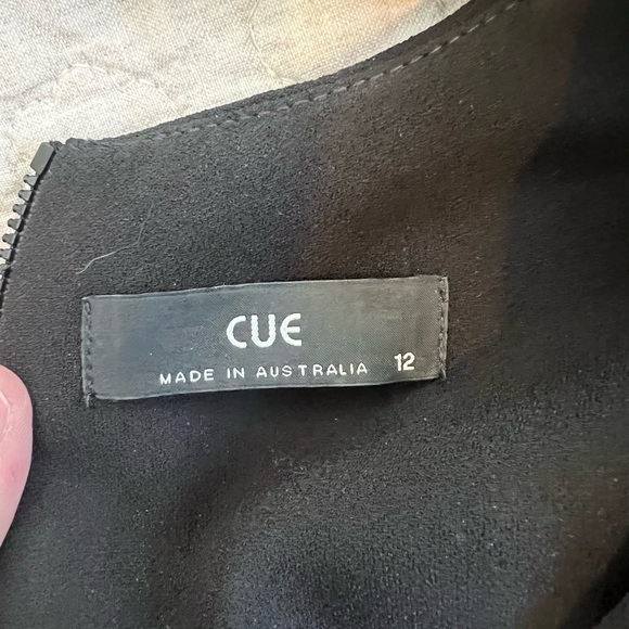 Cue Black Jumpsuit with wide collar v neck and peplum sides - Picture 6 of 6